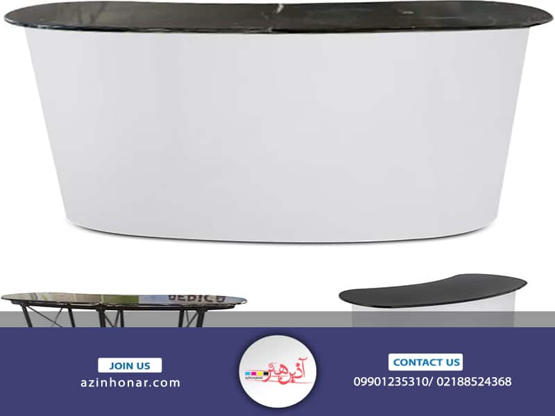 ابعاد میزکانتر نمایشگاهی