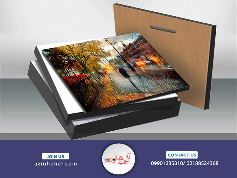 مراحل انجام لمینت عکس روی شاسی